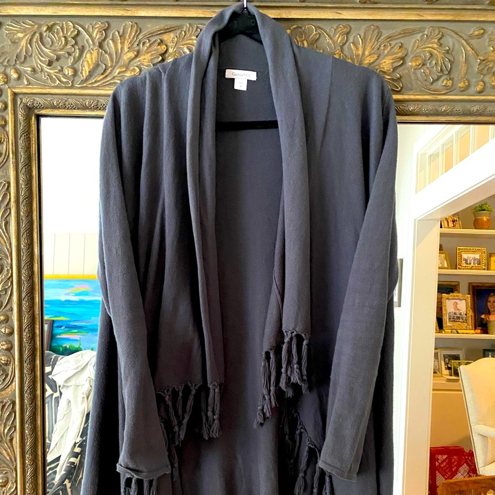 Garnet Hill Shawl Style Long Cardigan